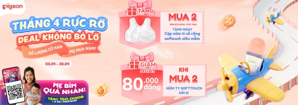 Banner bình sữa Pigeon